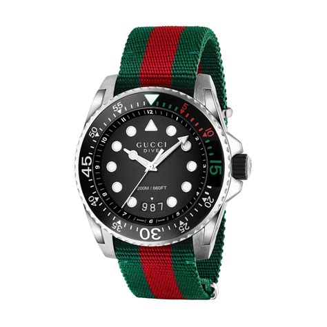 green gucci watch mens|gucci dive watch sale.